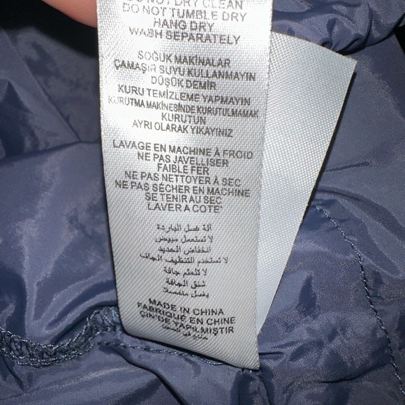 OPENING CEREMONY double layer Windbreaker jacket size S hood black UNISEX - Picture 11 of 11